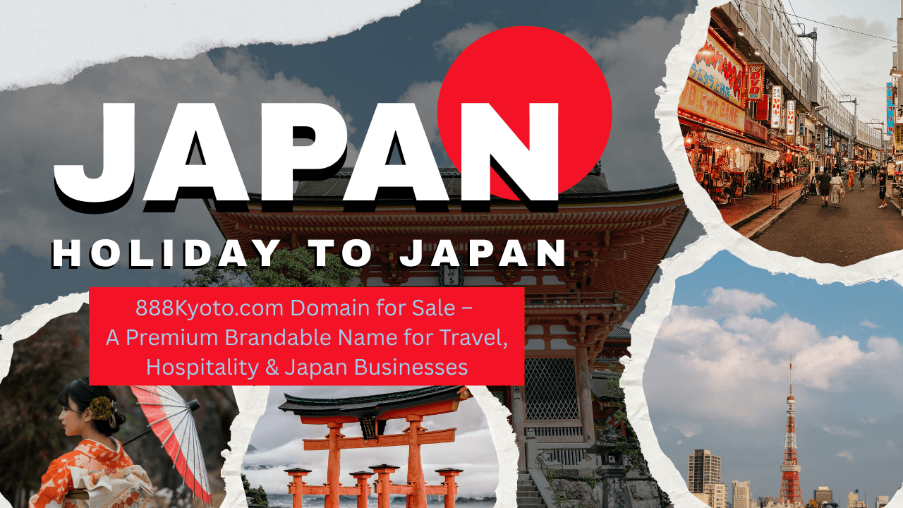 888Kyoto.com Domain Sale – Premium Kyoto .com for Travel, Tourism & Japan Businesses
